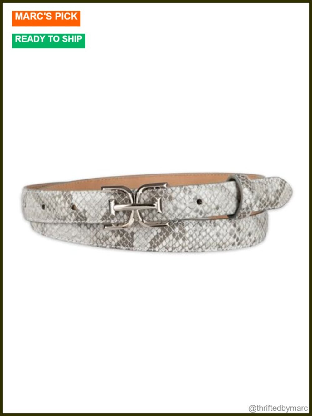 Sam Edelman Women's Skinny Fashion Trouser Belt Double-E Plaque Buckle